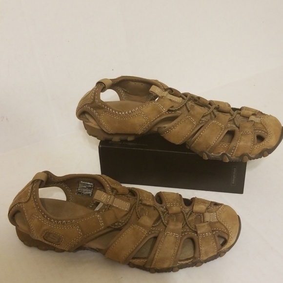 skechers sandals womens brown